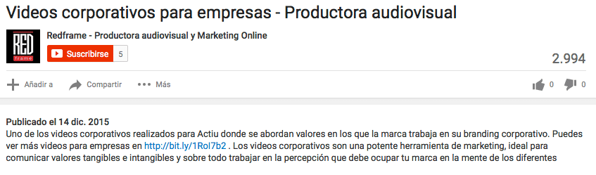 posicionamiento de videos en youtube